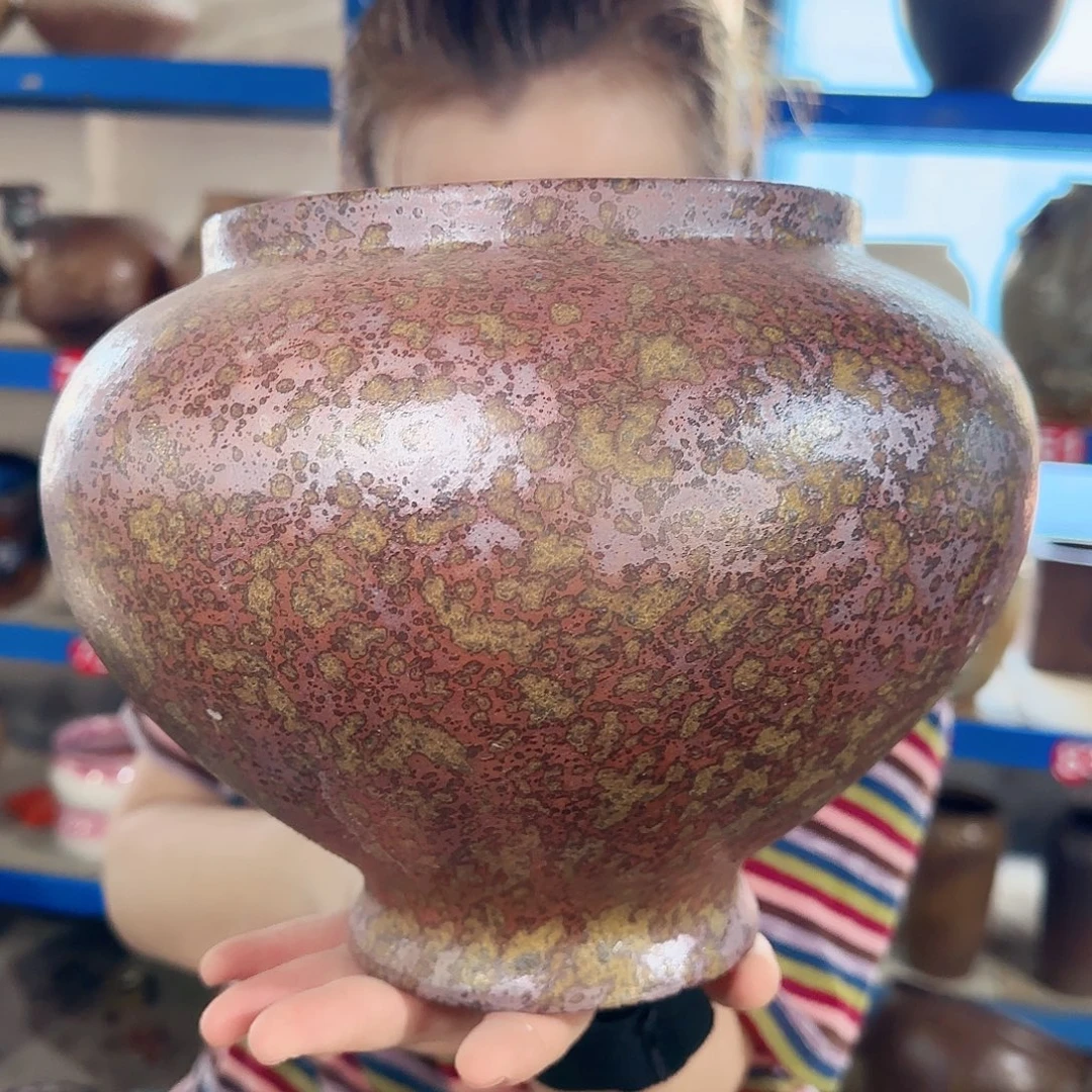 紫砂花盆高20口17