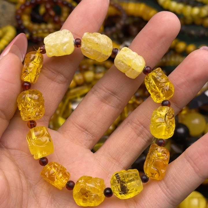 琥珀未镶嵌珠宝奇石