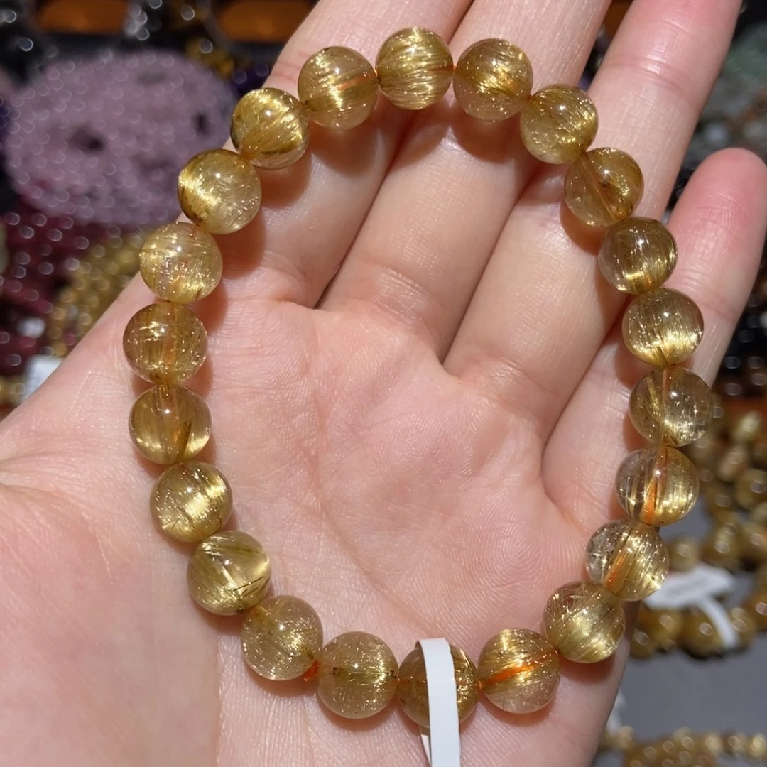 水晶手链未镶嵌钛晶9m