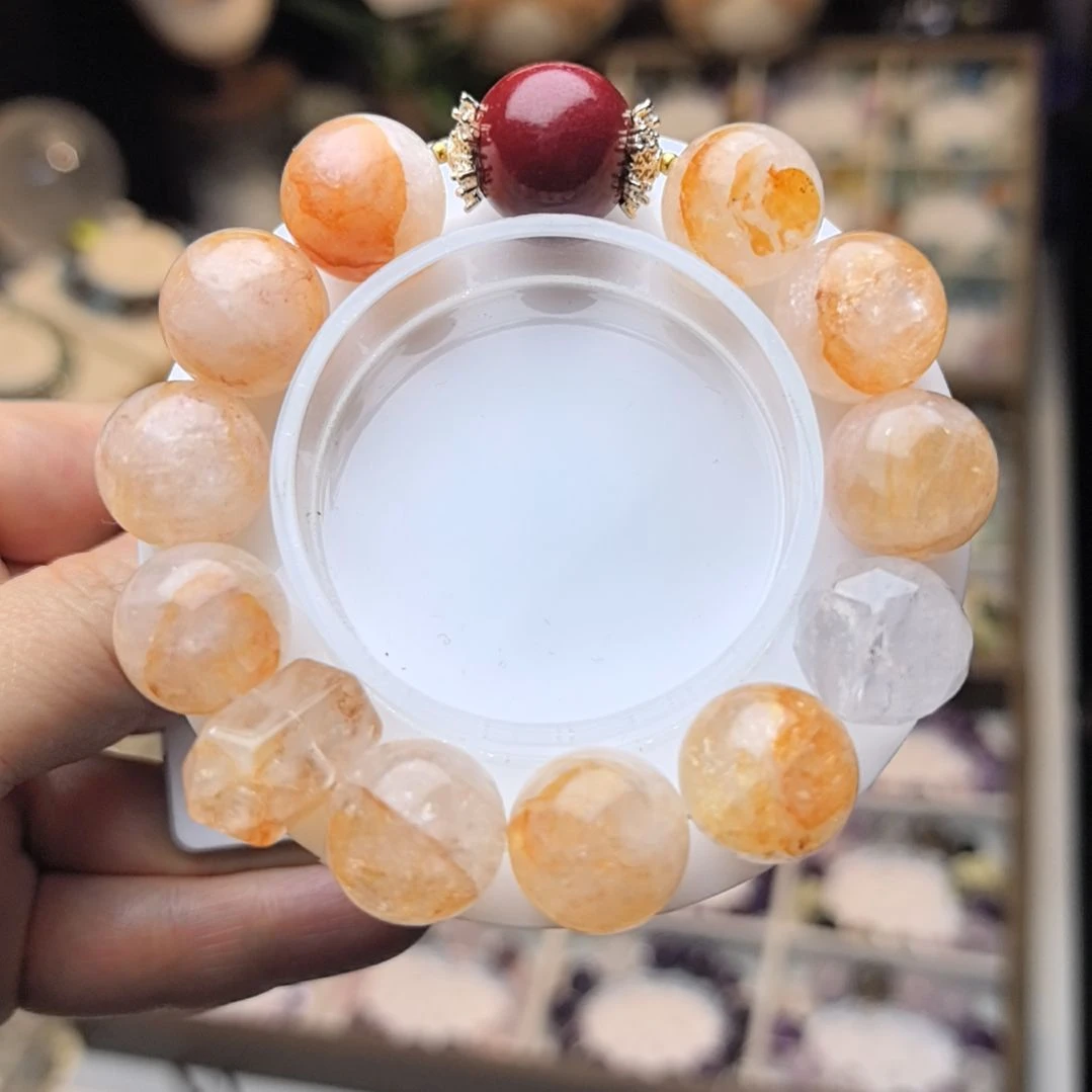 手串水晶未镶嵌Feeling|【红日芬达】天然水晶默认微瑕介意勿拍