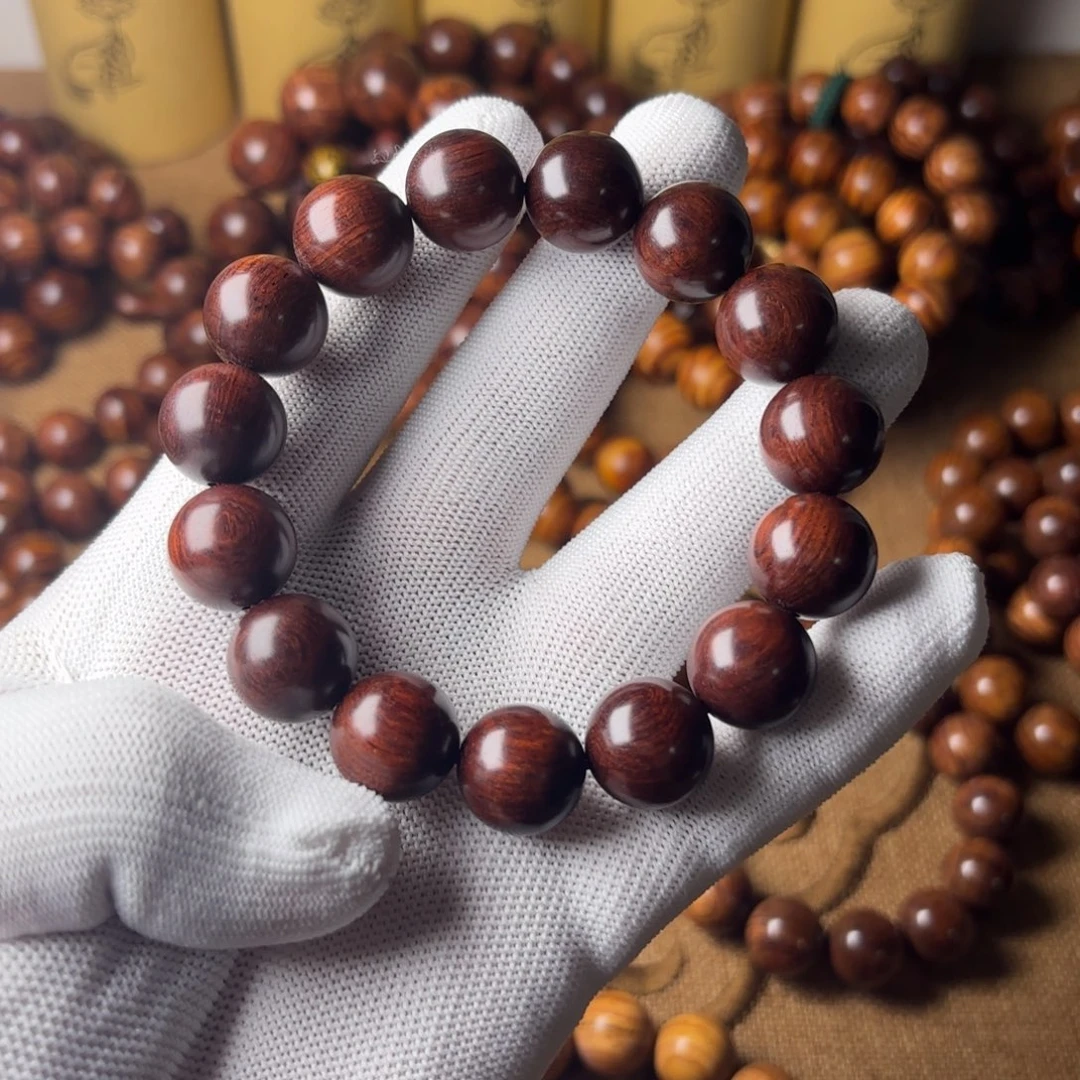 黄花梨/降香黄檀手串/手链1.5紫油梨单圈