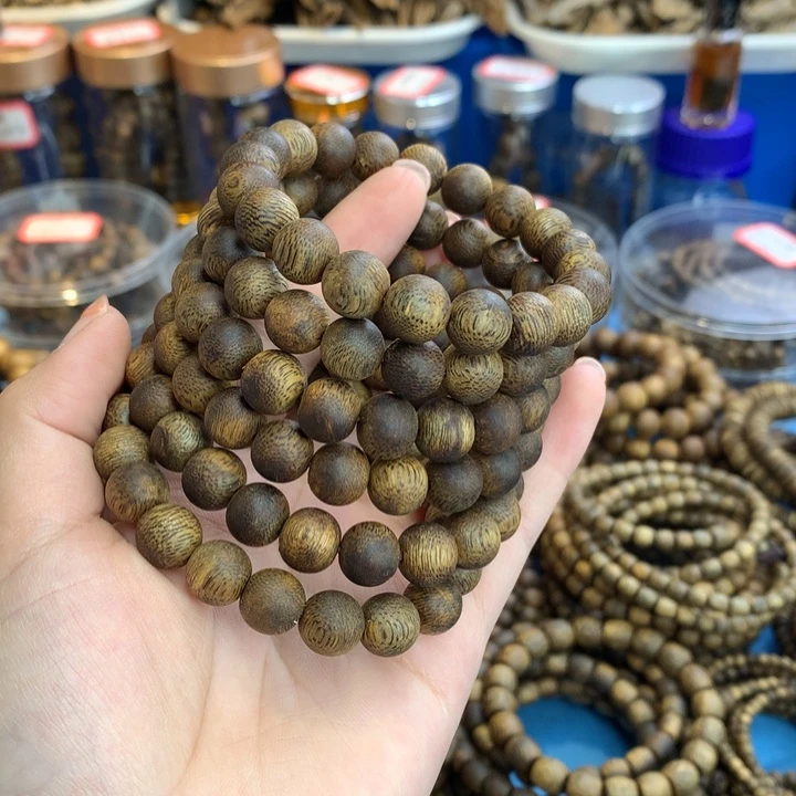 沉香沉香碎屑1.0沉水浮圆珠单圈