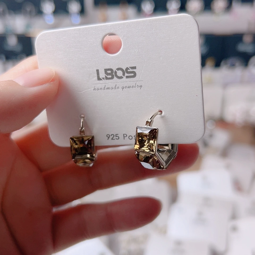 琉璃铁合金合金耳环的