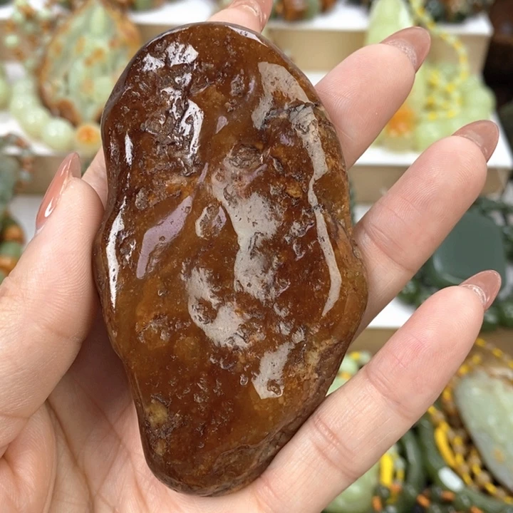 【闪购商品】透闪石质玉把件未镶嵌