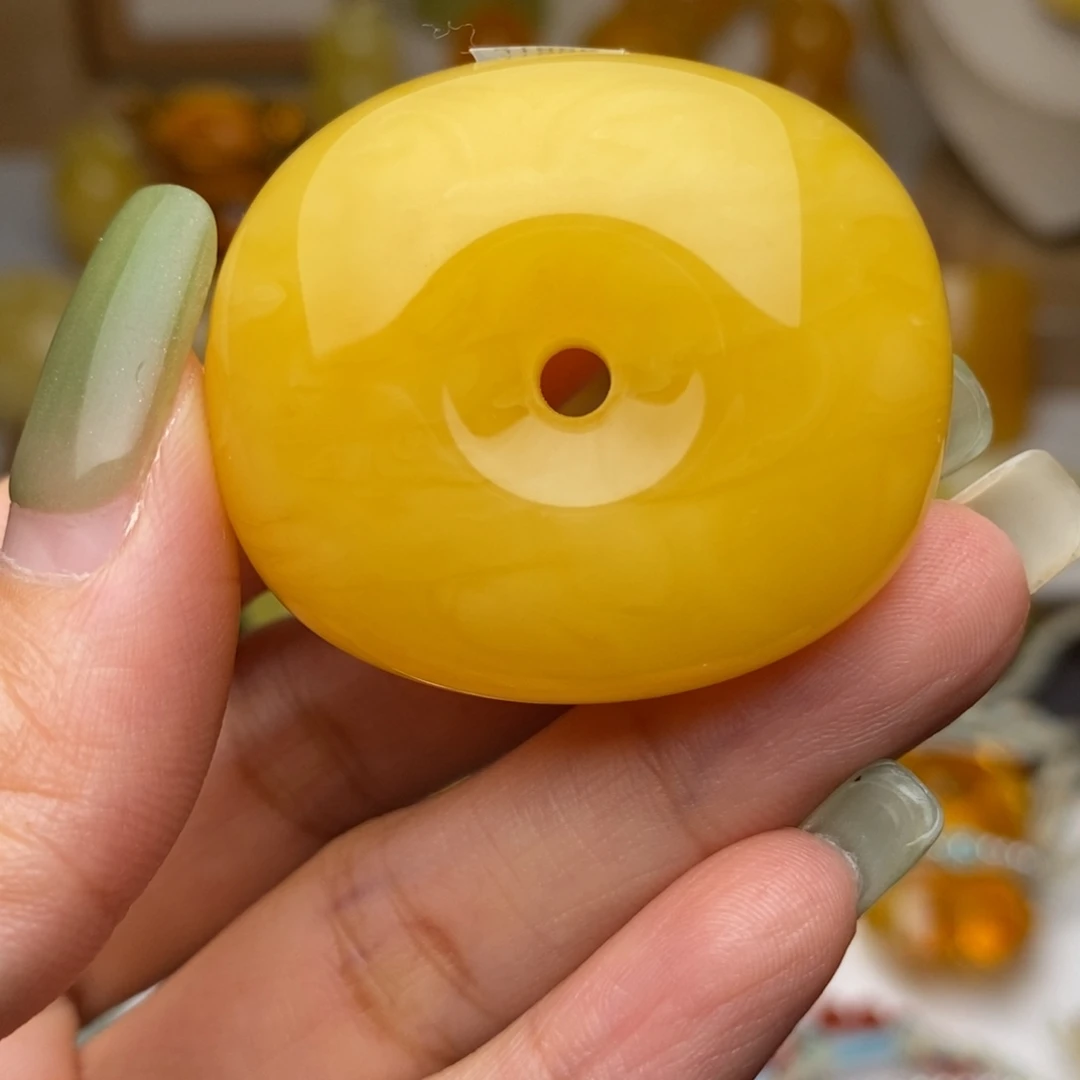 未镶嵌颈饰蜜蜡藏扣