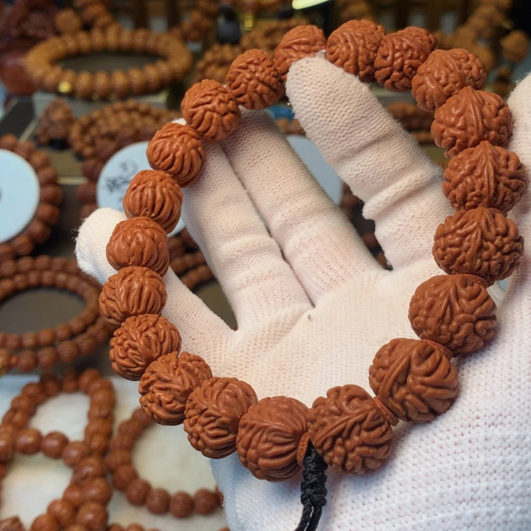 桃核手串秦岭龙纹