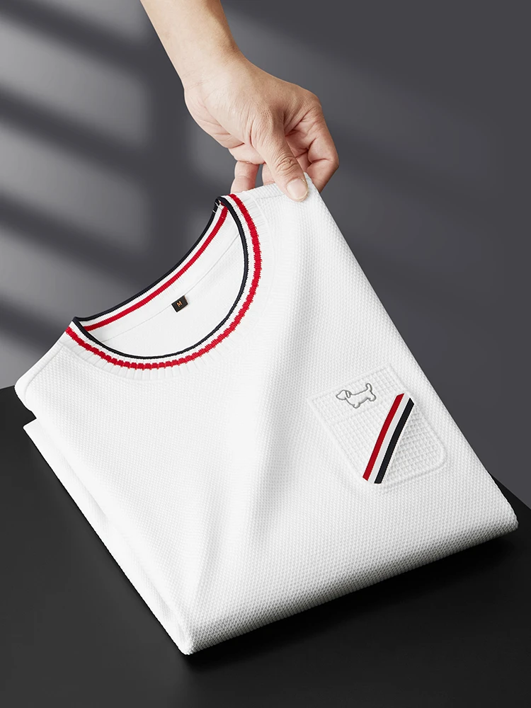 2025新款秋季男士潮流时尚百搭卫衣外穿韩版圆领长袖t恤男士修身