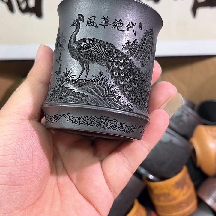 茶杯紫砂全手工紫砂主人杯