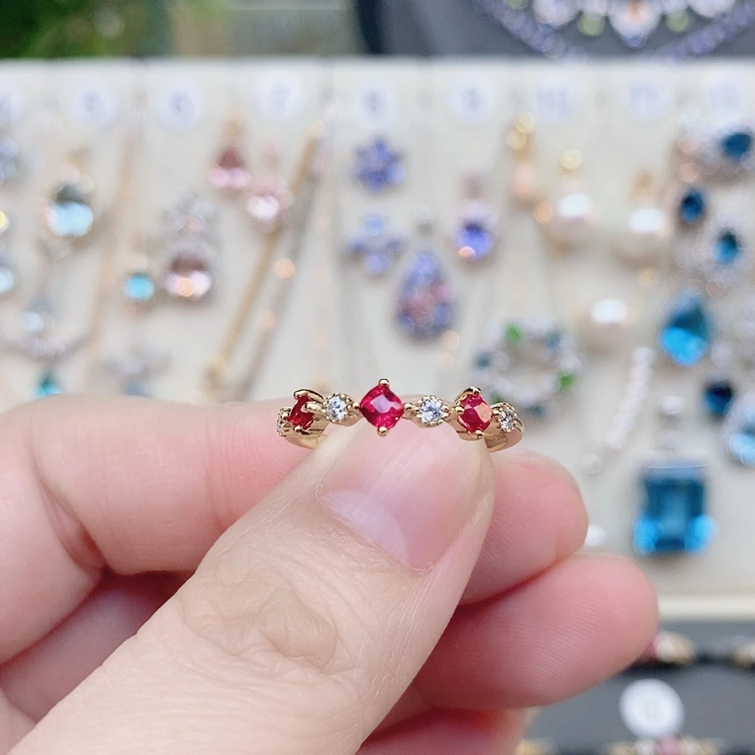 尖晶石银S925镶嵌戒指