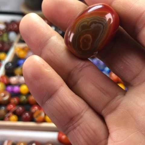 玛瑙/玉髓颈饰未镶嵌花***。
