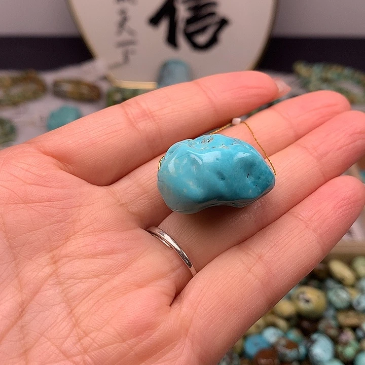 绿松石未镶嵌扣子