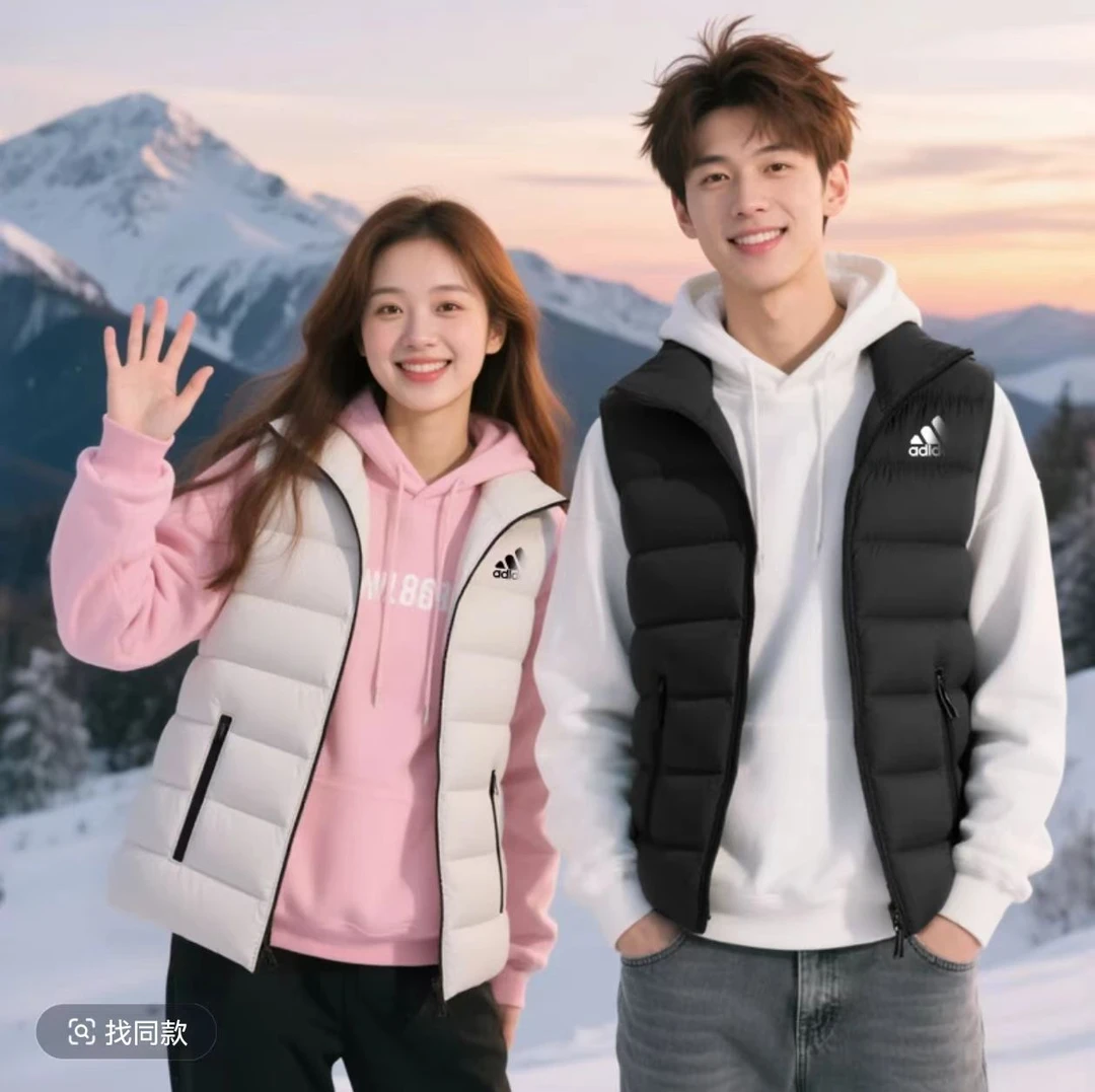 2025情侣男女同款拉链连帽运动棉衣收口袖加绒加厚AD-M66 2266