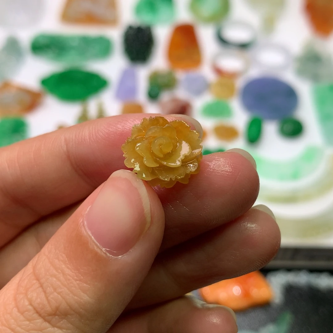 未镶嵌定制翡翠花