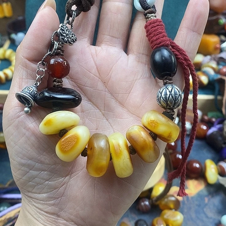 蜜蜡未镶嵌项链项链