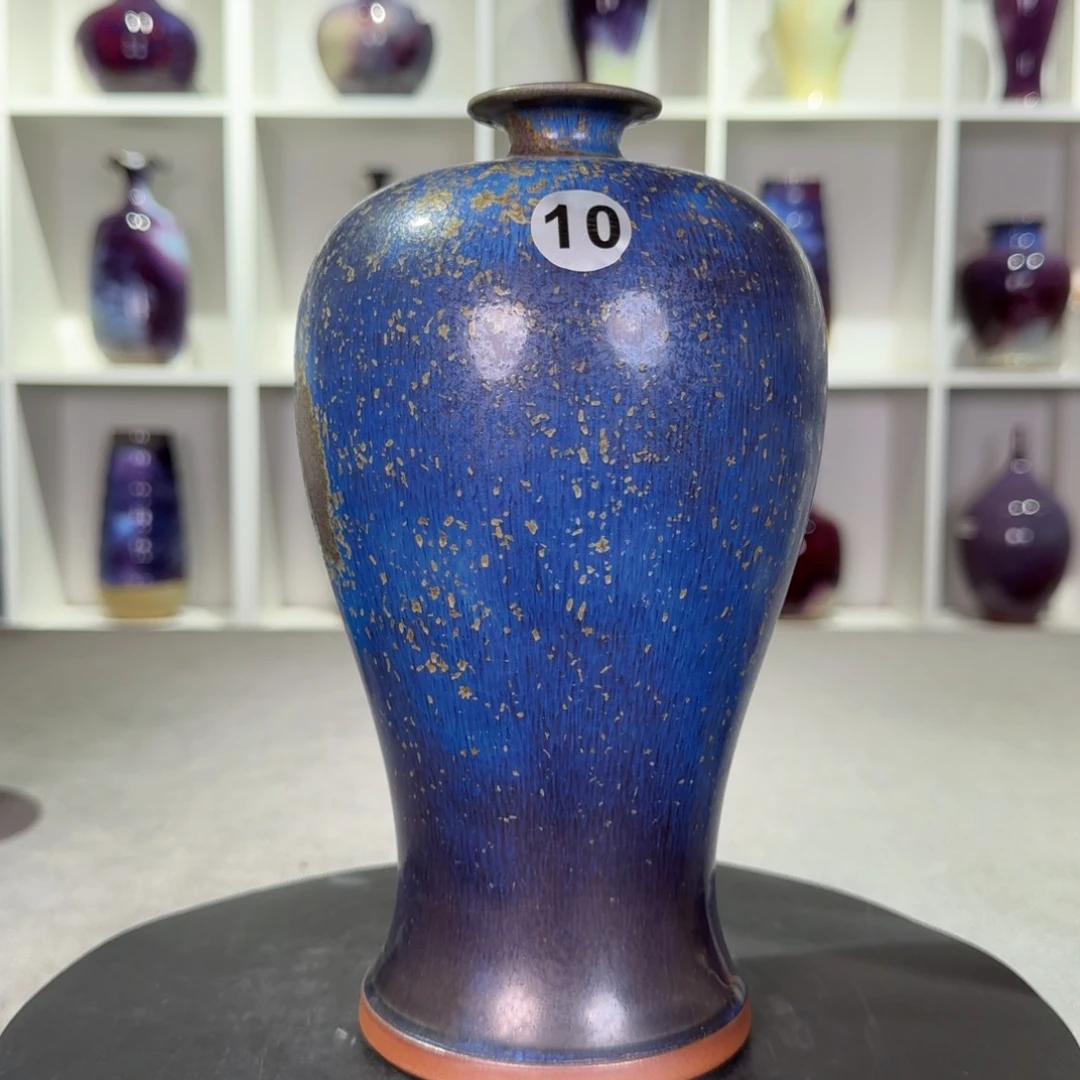 瓷片福利钧窑花器摆件纯手工