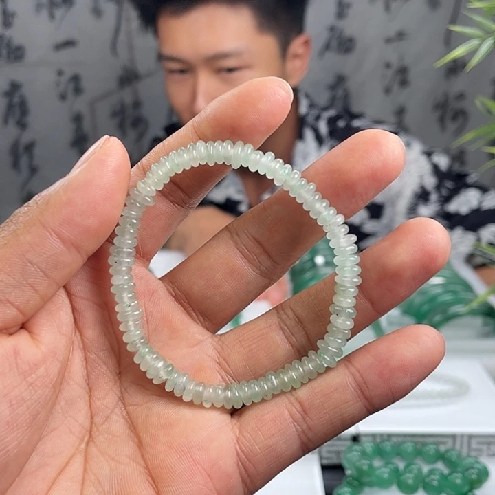 石英质玉（非洲翠）合金非洲翠小米珠