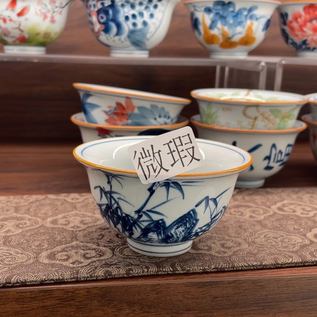 微瑕釉下彩纯手绘