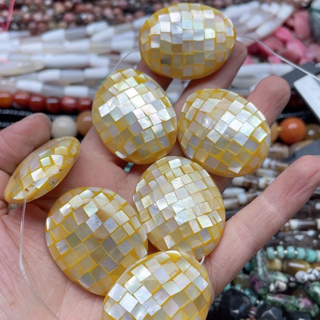 玛瑙/玉髓合金珠宝半成品一个30x40m马赛克