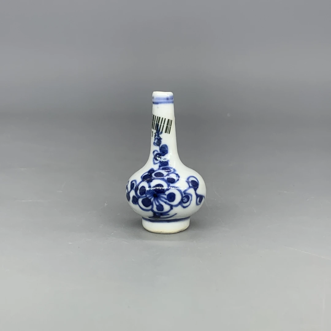 82512115*清康熙青花花卉纹小瓶/瓷器八/江苏省文物总店/J