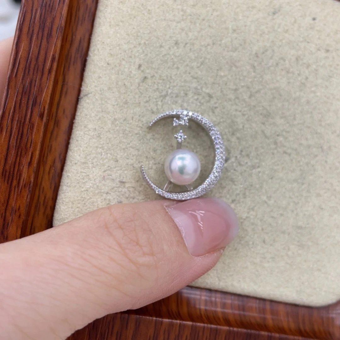 海水珍珠颈饰银S925镶嵌