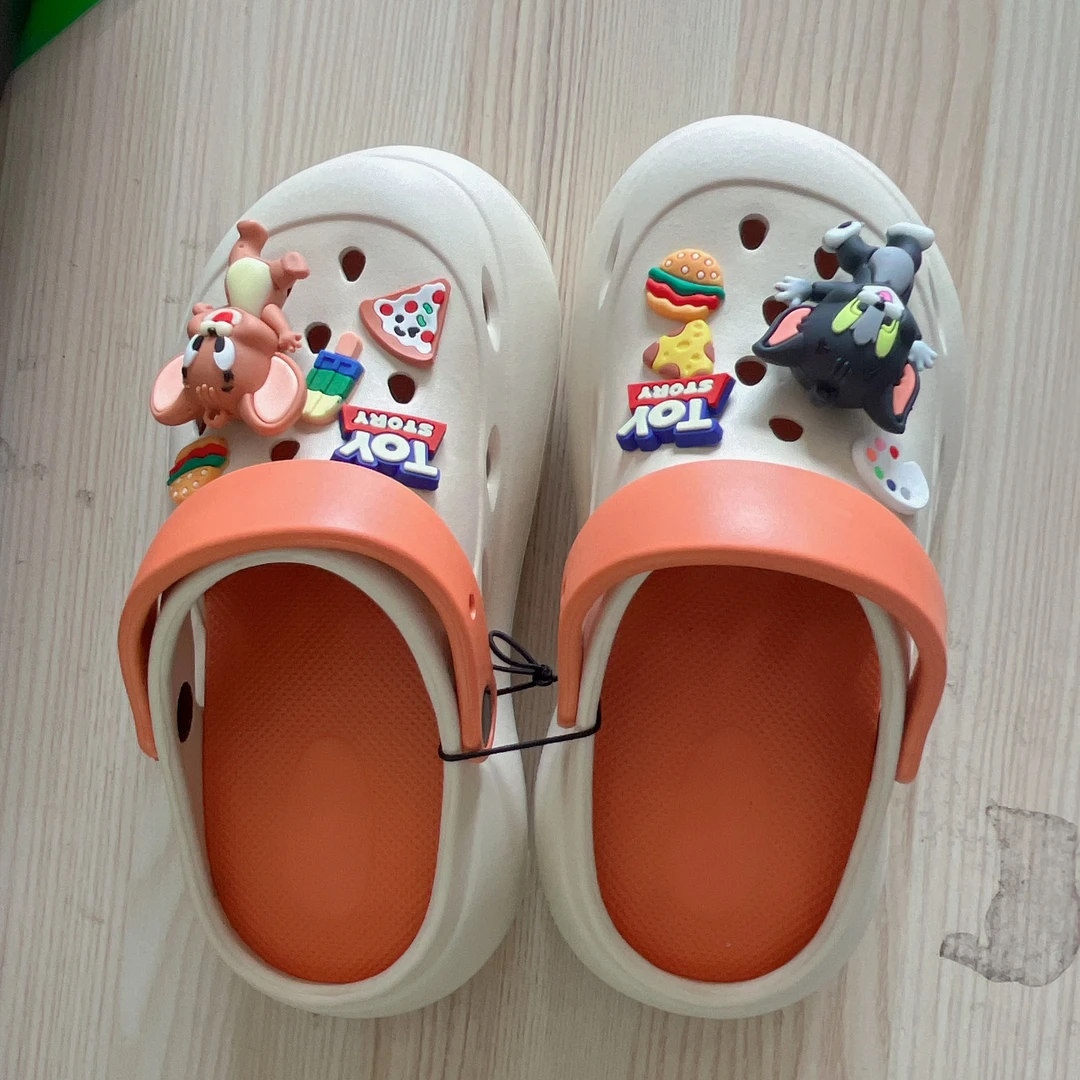 2025新款夏季洞洞鞋 eva防臭女防滑耐磨外穿不臭脚包头沙滩凉拖鞋