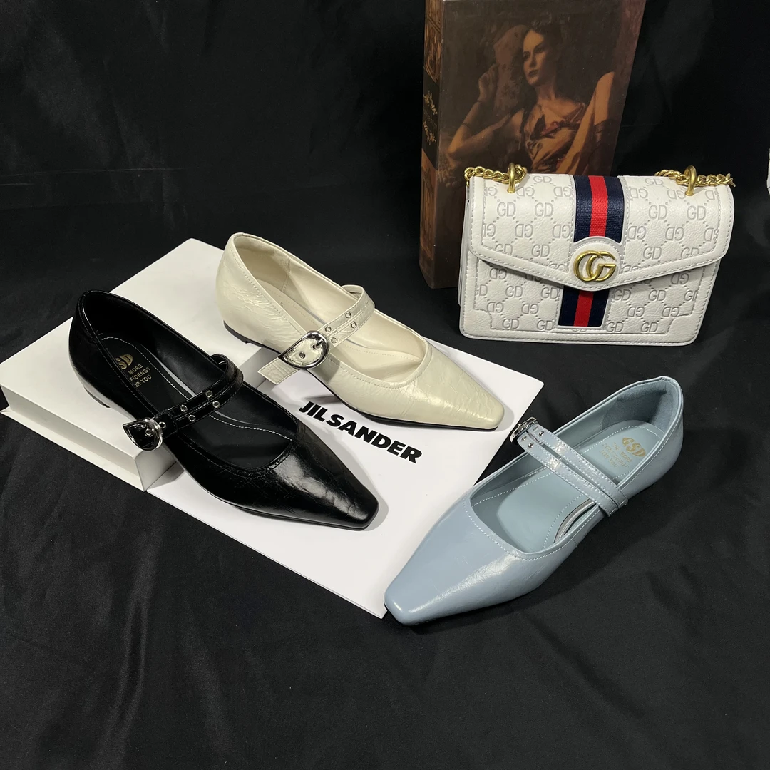 【XZZ】【3CM 】2025春季经典百搭尖头牛皮女士单鞋