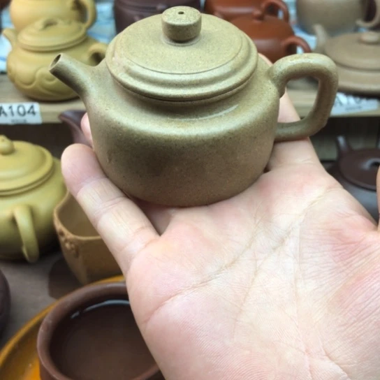 茶壶紫砂青段泥得中100豪升左右