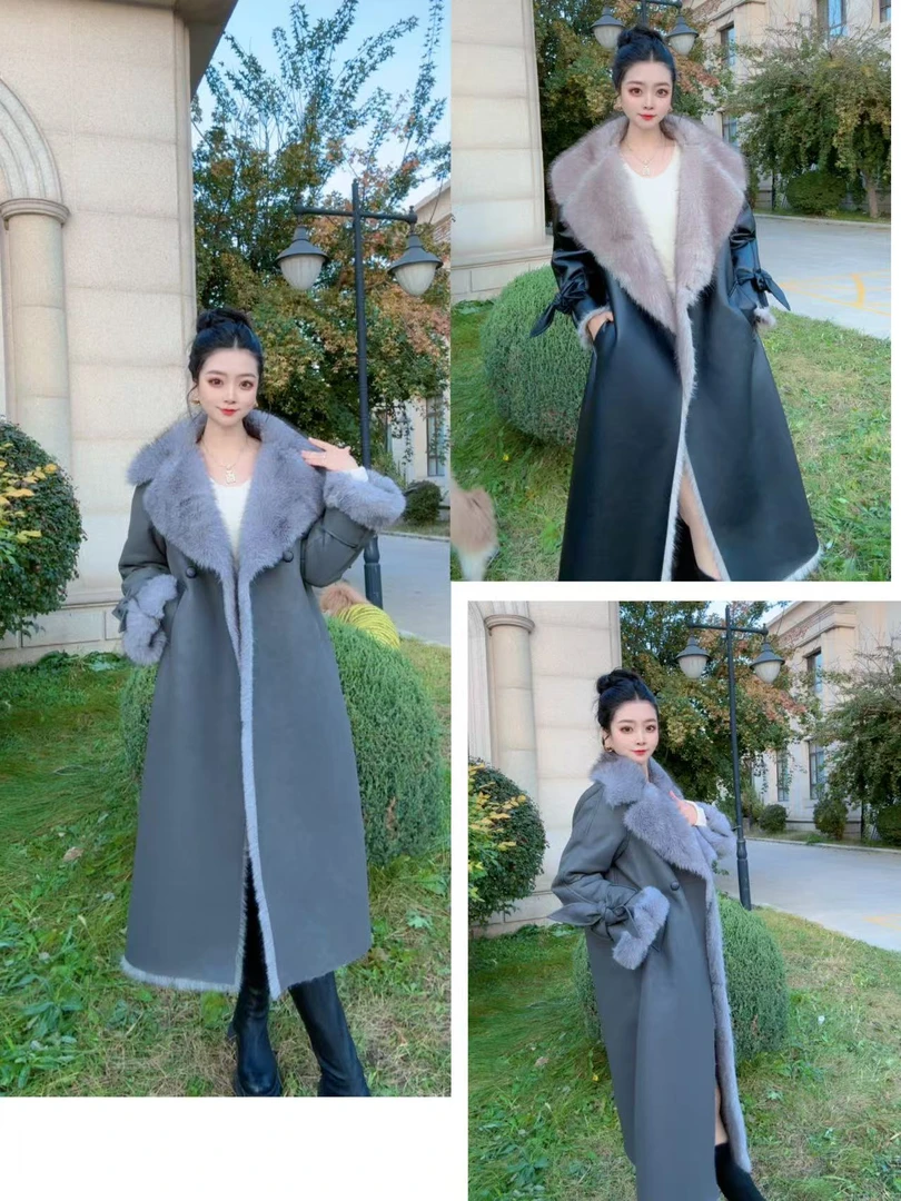 2025新款欧貂绒毛毛外套-巴黎旧梦～