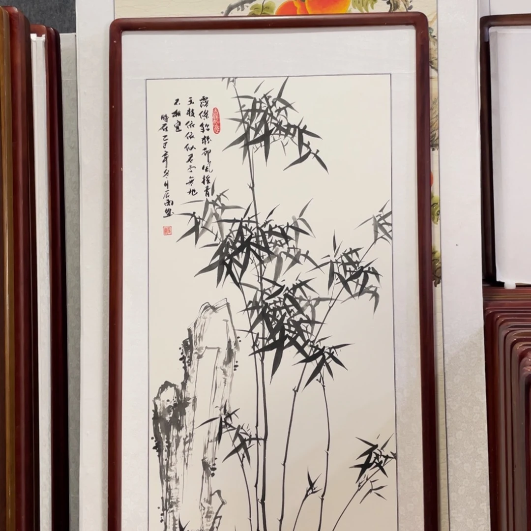 国画带框尺寸63*123厘米