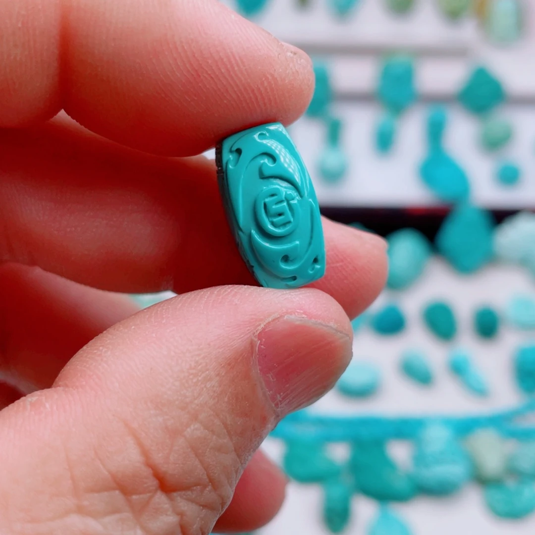 绿松石未镶嵌吊坠(不含链)