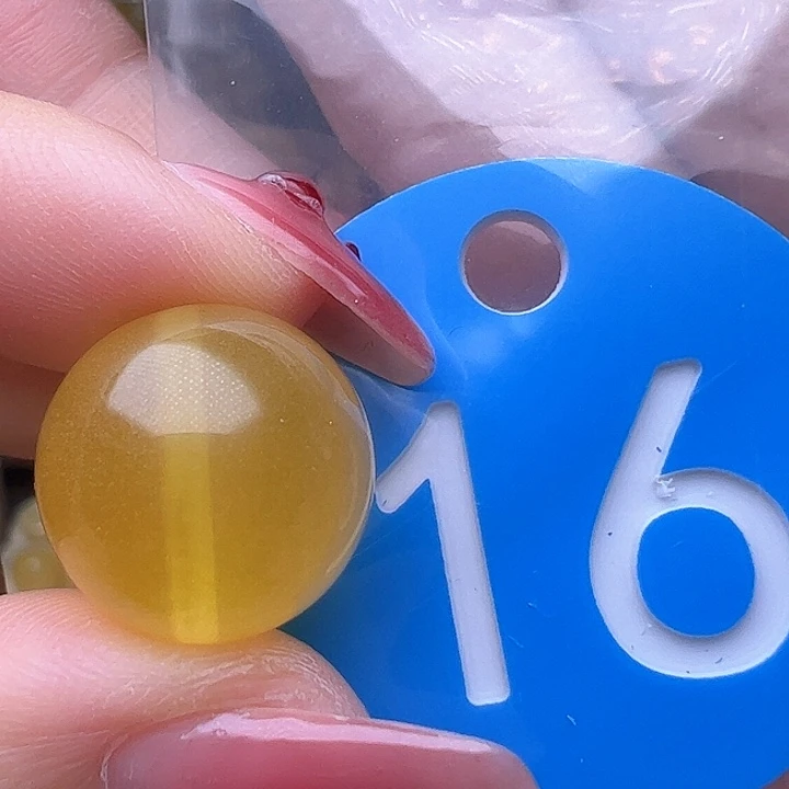 蜜蜡裸石未镶嵌金沙 15mm 圆珠