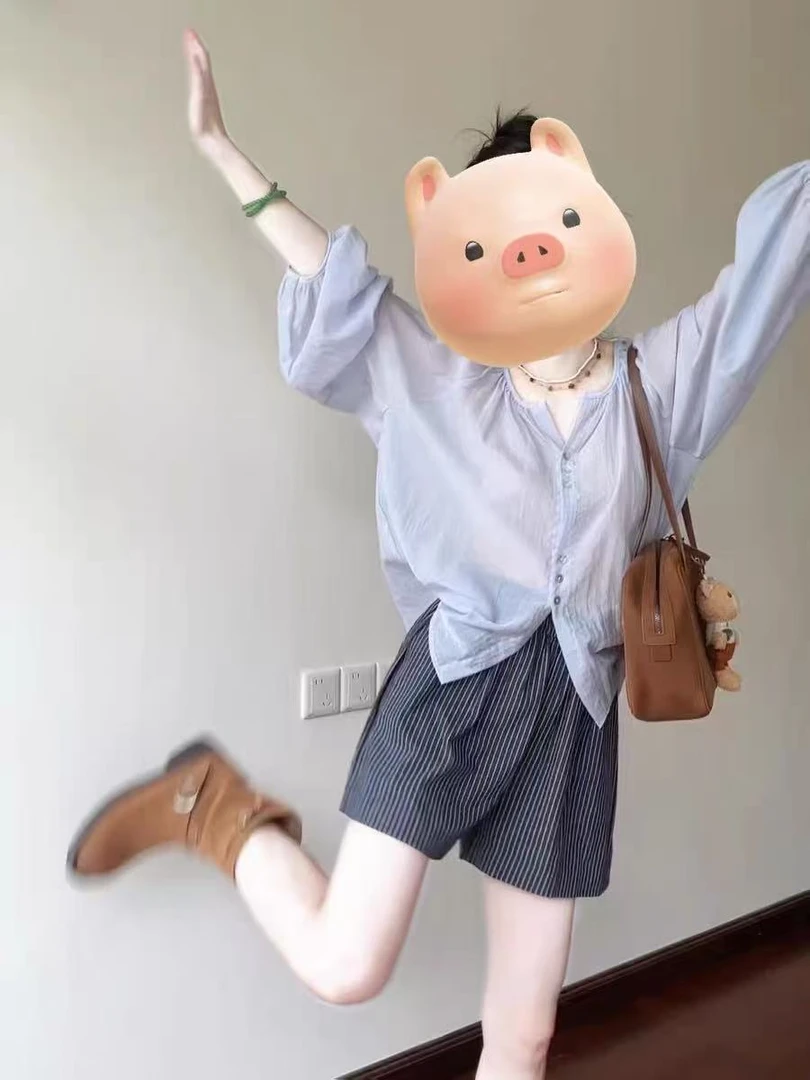 法式温柔薄款防晒衫松弛感衬衫女新款超好看独特漂亮外套上衣228