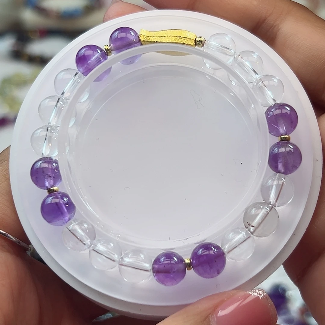 水晶手链未镶嵌水晶手串