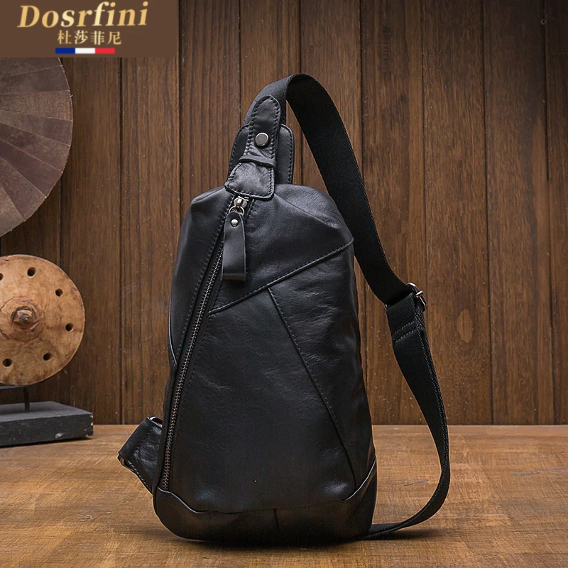 手工胸包男日韩版单肩包时尚背包潮流青年运动斜挎包潮牌轻便小包