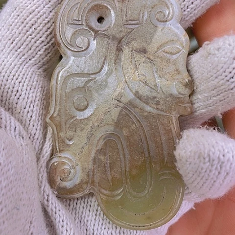 和田玉（白玉）挂件未镶嵌