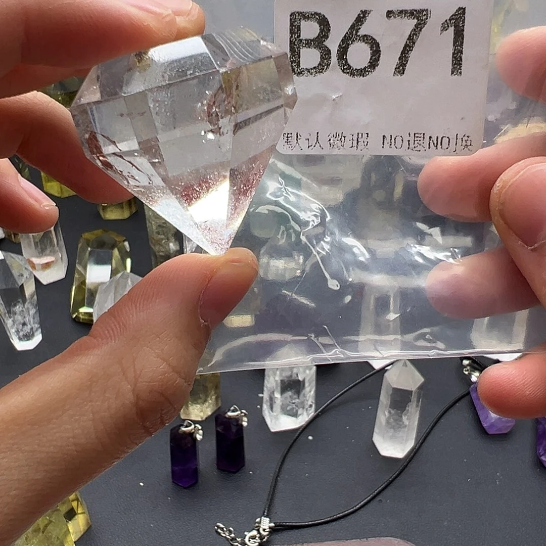 水晶珠宝半成品未镶嵌