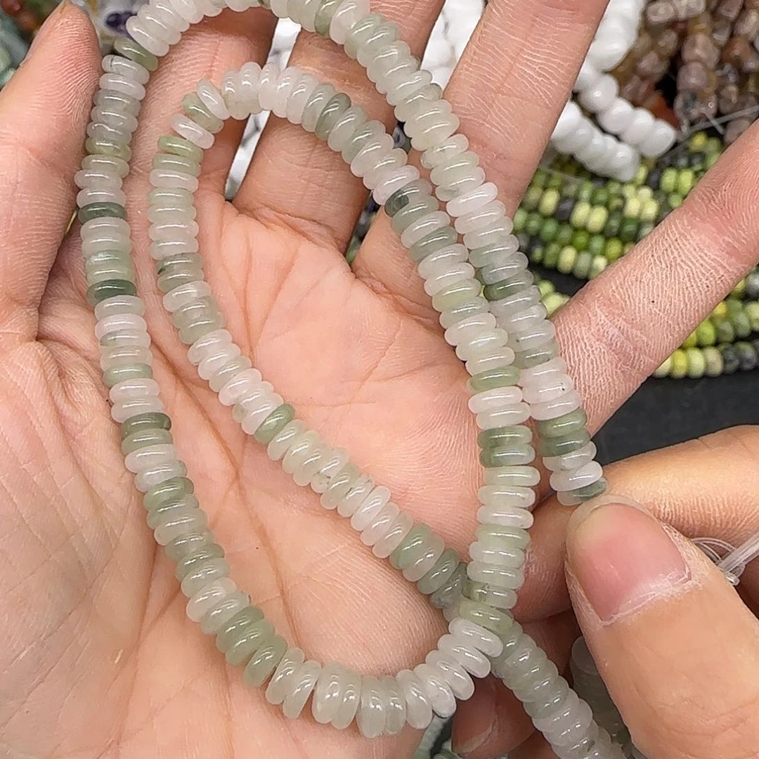 玛瑙/玉髓合金珠宝半成品天山翠6mm一条