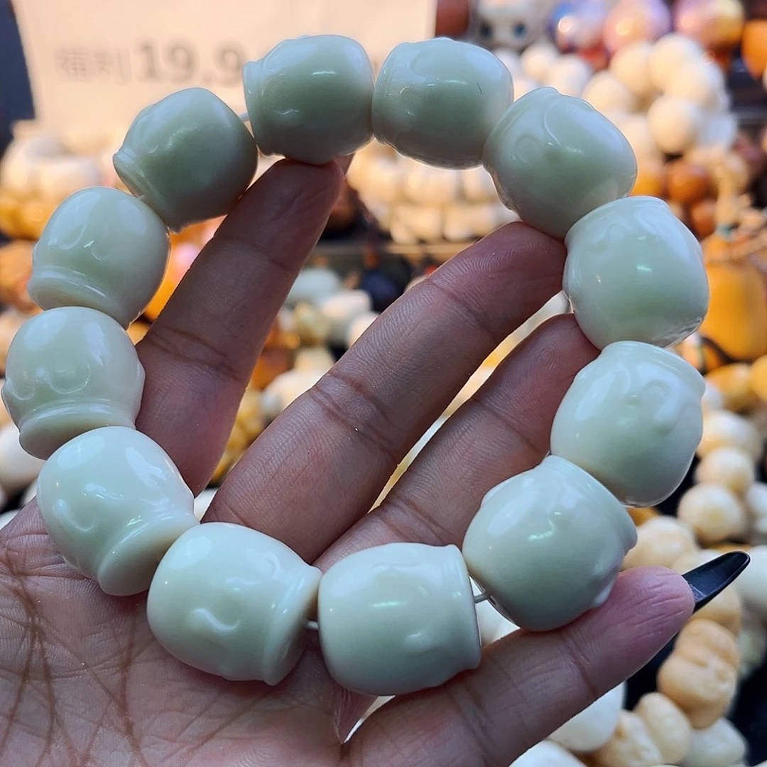 菩提根/象牙果手串蜜罐