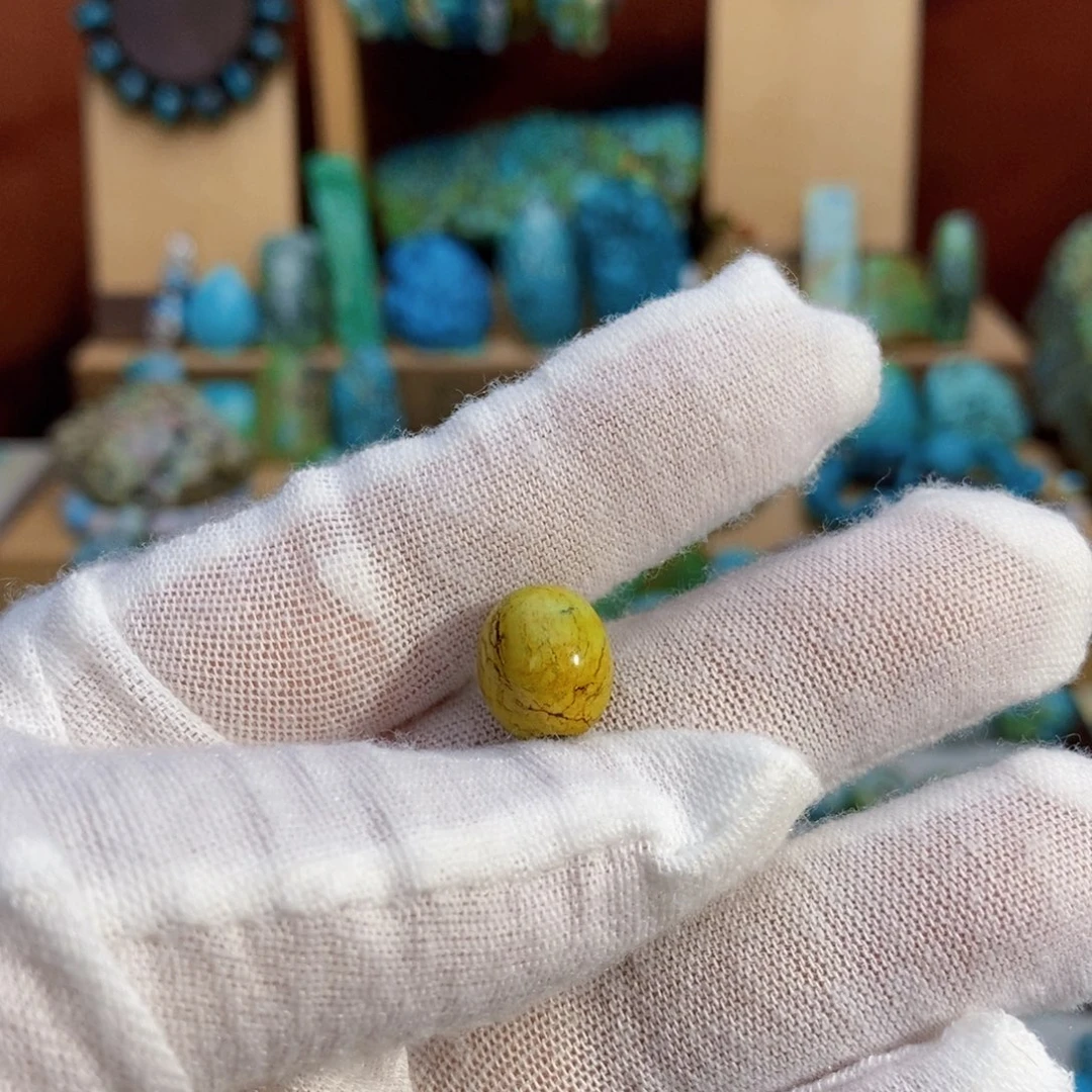 定制绿松石渐变色枣珠