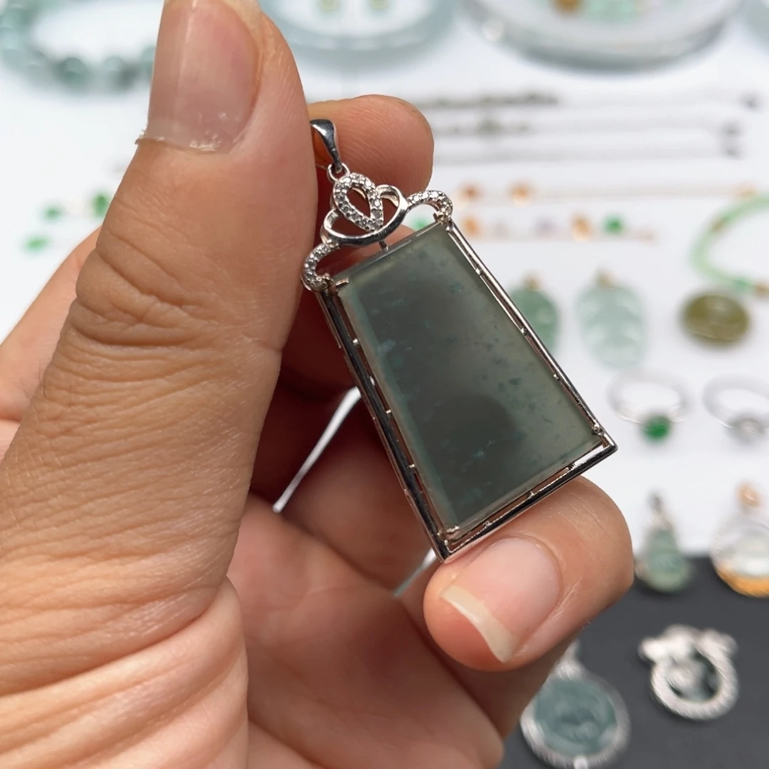 翡翠银S925镶嵌颈饰福利