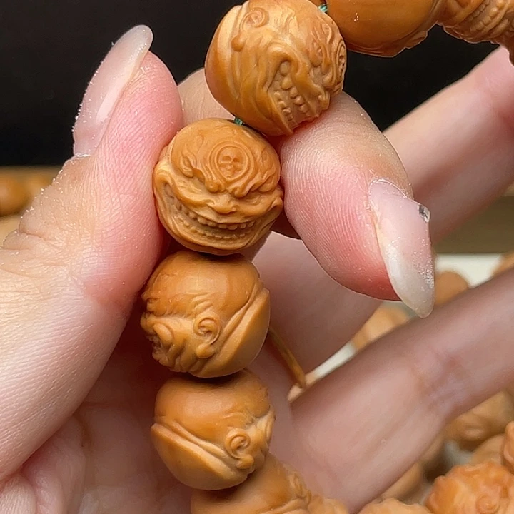 猴头核桃吊坠微瑕六目恶僧