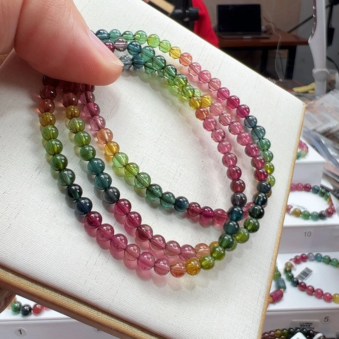 碧玺未镶嵌手串4.3mmmmmmmmm