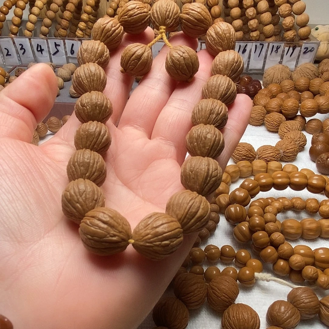 手串猴头核桃全品无暇原皮无修【佛手手持】