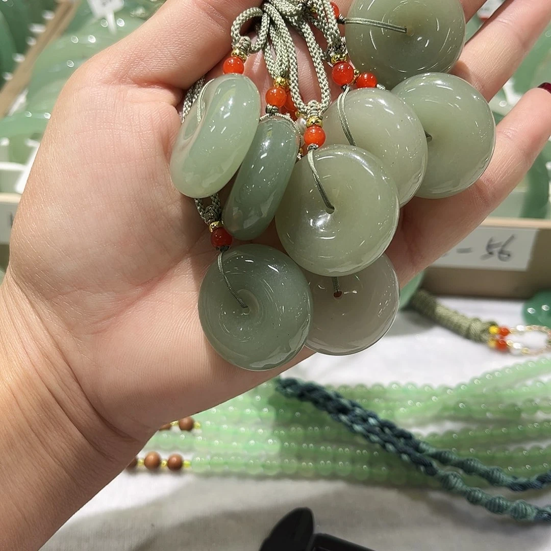 东陵石未镶嵌颈饰东陵玉平安扣3.0