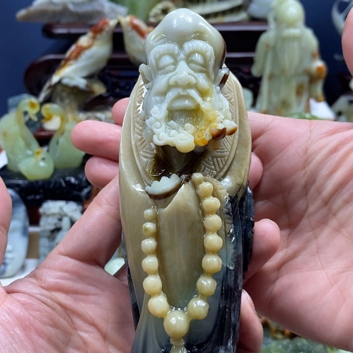 未镶嵌蛇纹石玉珠宝奇石月****醉