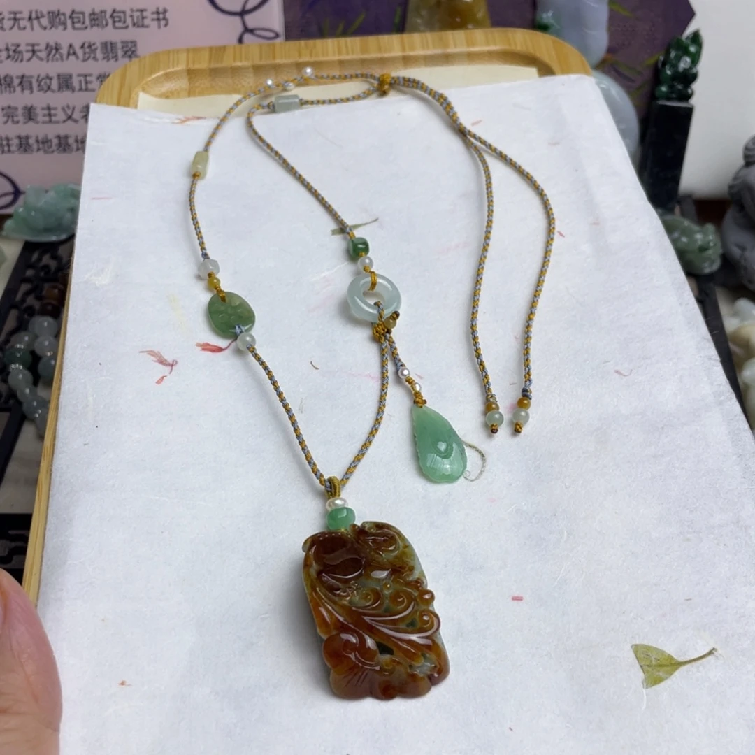 翡翠未镶嵌颈饰设计款项链