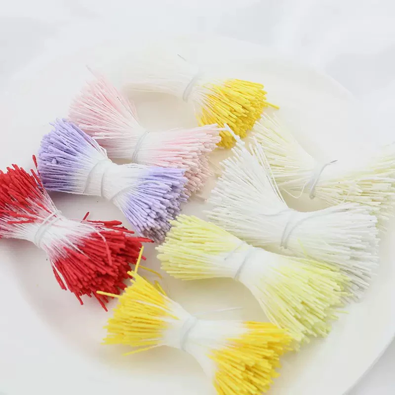 翻糖花芯配件DIY韩版亚光diy圆头手工发饰发簪材料火柴花蕊花心