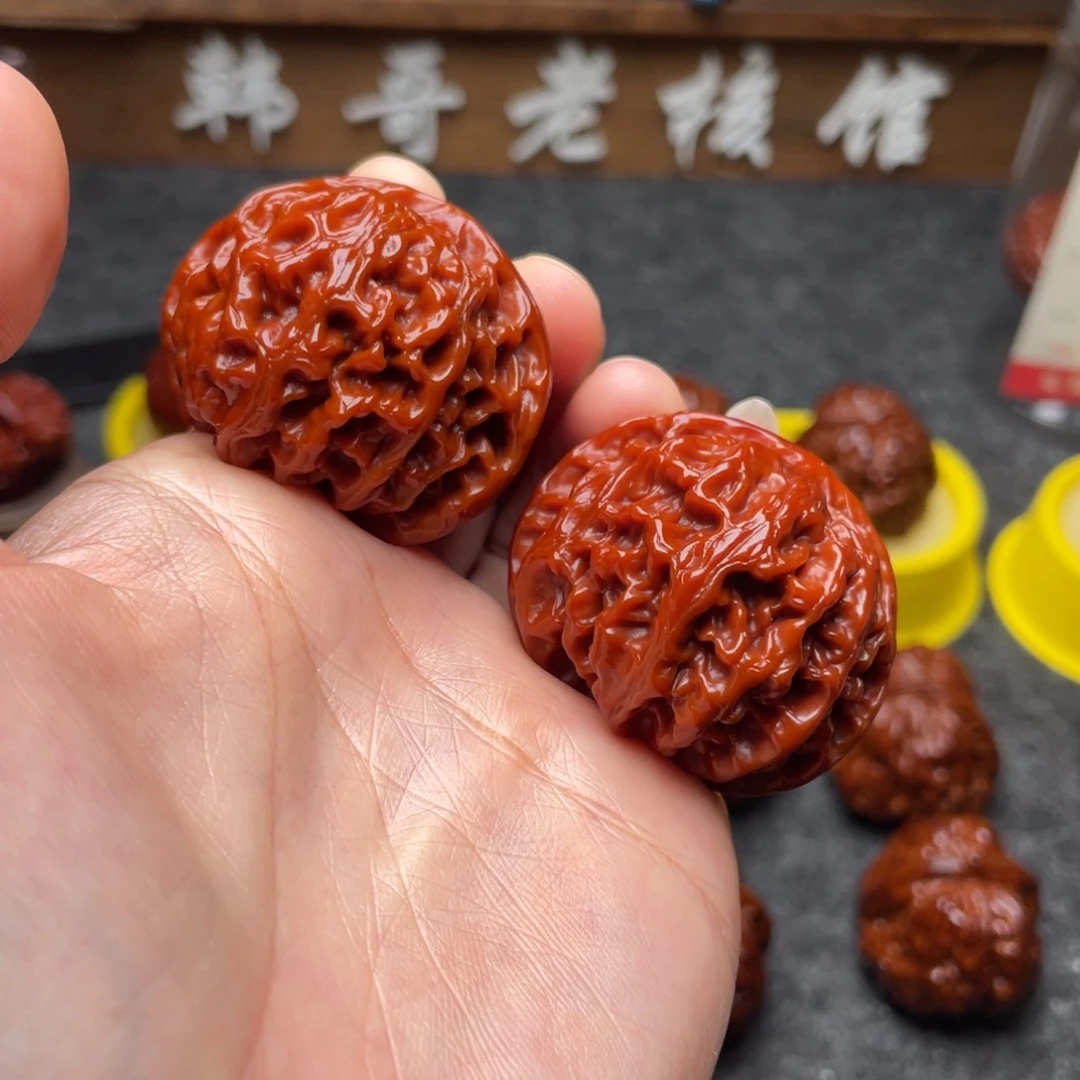 吊坠文玩核桃文玩核桃 手把件 苹果圆 41