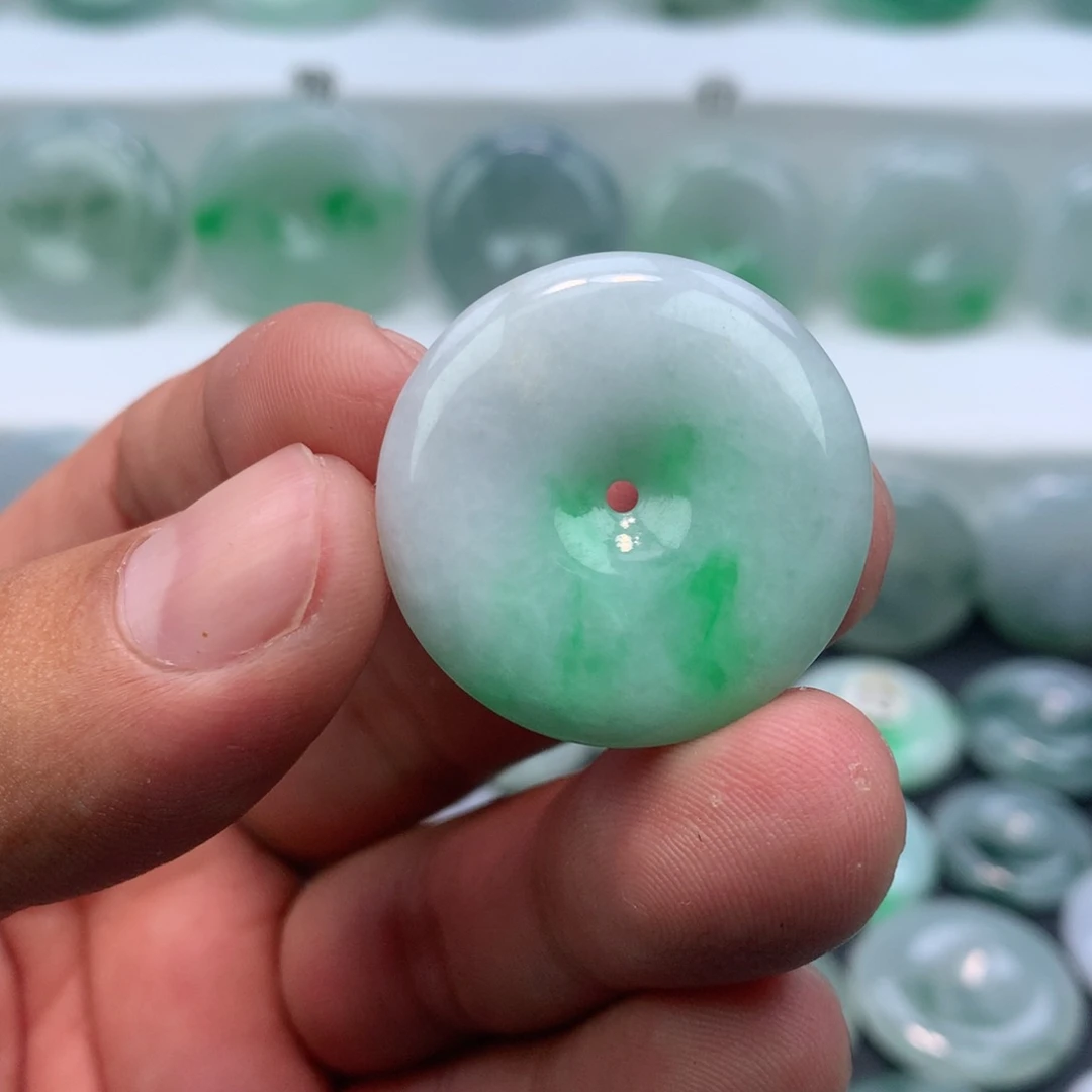 颈饰未镶嵌翡翠缅甸天然A货翡翠29.9-6.0