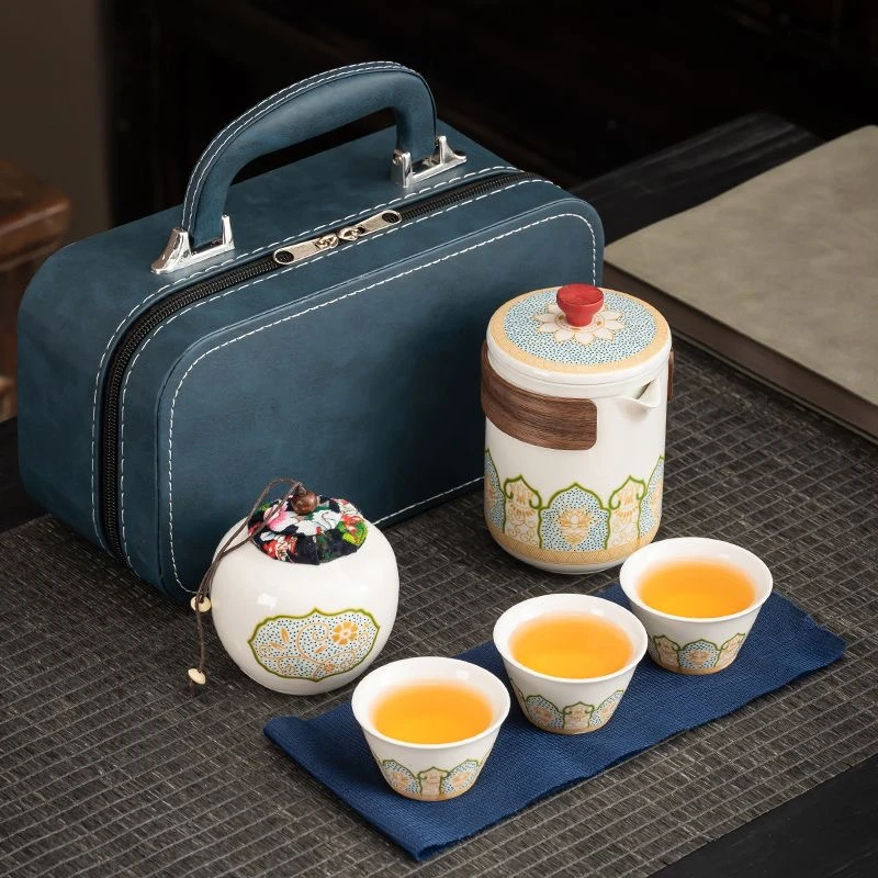 车载中式高档功夫茶具套装新款旅行茶具便携式全套户外快客杯016